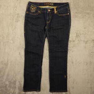 COOGI‎ jeans mid rise straight women's 16 indigo blue denim hip hop Y2K